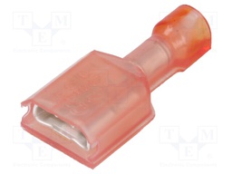 Terminal: flat; 6.3mm; 0.8mm; female; 0.3÷0.9mm2; crimped; tinned