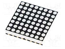 Display: LED; matrix; 8x8; RGB; 20mcd,30mcd,68mcd; 20x20.2mm; SMD