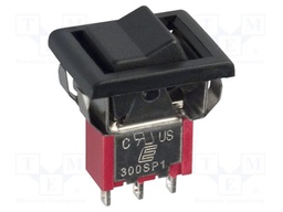 ROCKER; SPDT; Pos: 2; ON-ON; 2A/250VAC; 5A/28VDC; black; -30÷85°C