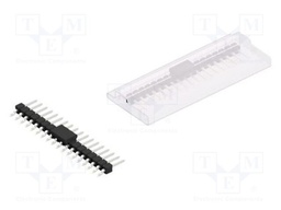 Connector: pin strips; pin header; male; PIN: 18; 2.54mm; SMT; 1x18