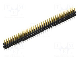 Connector: pin strips; pin header; male; PIN: 72; 2mm; THT; 2x36