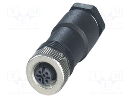 Connector: M12; plug; PIN: 5; 48V; straight; IP67; screw terminal