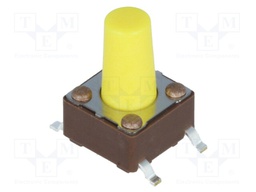 Microswitch TACT; SPST-NO; Pos: 2; 0.05A/12VDC; SMT; none; 5.2N