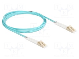 Fiber patch cord; OM3; LC/PC,both sides; 2m; 50/125um; LSZH; beige