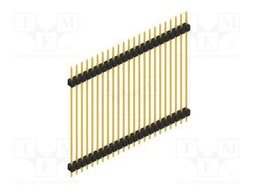 Connector: pin strips; pin header; male; PIN: 23; 2.54mm; THT; 1x23