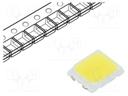 LED; SMD; 2835; white cold; 24÷30lm; 5000(typ)K; 80; 120°; 60mA