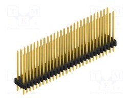 Connector: pin strips; pin header; male; PIN: 56; 1.27mm; THT; 2x28