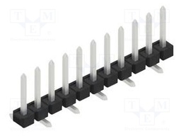 Connector: pin strips; pin header; male; PIN: 11; 2.54mm; SMT; 1x11