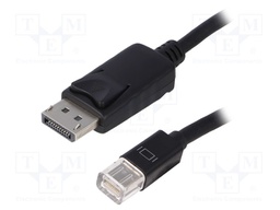 Cable; DisplayPort 1.1; DisplayPort plug,mini DisplayPort plug