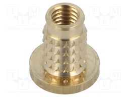 Threaded insert; brass; M5; BN: 37898; L: 10.1mm; MULTISERT®