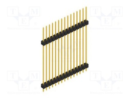 Connector: pin strips; pin header; male; PIN: 15; 2.54mm; THT; 1x15