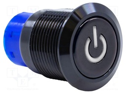 Switch: vandal resistant; SPDT; 3A/250VAC; IP67; ON-(ON); white; 3V