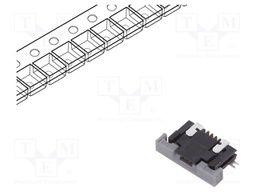 Connector: FFC (FPC); horizontal; PIN: 4; ZIF,top contacts; SMT