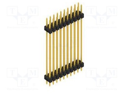 Connector: pin strips; pin header; male; PIN: 20; 2.54mm; THT; 2x10