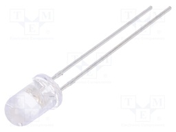 LED; 5mm; blue; 6500÷11000mcd; 15°; Front: convex