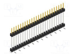 Connector: pin strips; pin header; male; PIN: 24; 2.54mm; SMT; 1x24