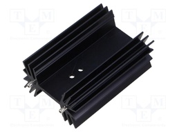 Heatsink: extruded; grilled; black; L: 63.5mm; W: 42mm; H: 25.4mm