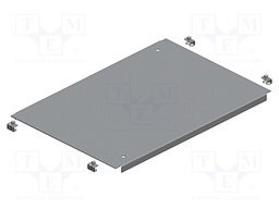 Cable gland plate; galvanised steel; W: 416mm; L: 515mm; D: 1.5mm