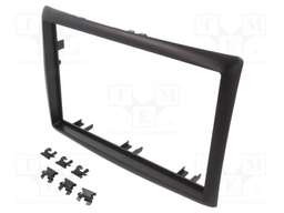 Radio mounting frame; Renault; 2 DIN; black