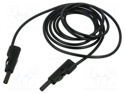 Test lead; 60VDC; 30VAC; 16A; insulated,with 4mm axial socket