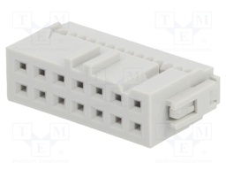 Plug; IDC; female; PIN: 14; without strain relief; IDC; 1.27mm