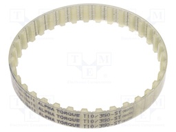 Timing belt; T10; W: 16mm; H: 4.5mm; Lw: 350mm; Tooth height: 2.5mm