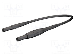 Connection cable; PVC; 1.5m; black; 8A; 1kV; Cond.cross sec: 1mm2