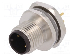 Socket; M12; PIN: 3; male; A code-DeviceNet / CANopen; THT; IP67