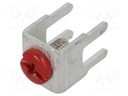 Terminal: screw terminal; THT,screw terminal; red; 7.5x5mm