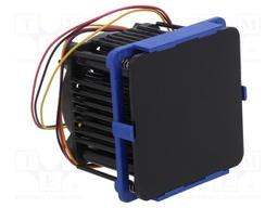Heatsink: extruded; grilled; BGA; black; L: 47.5mm; W: 47.5mm