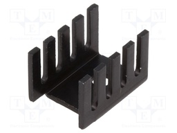 Heatsink: moulded; U; TO202,TO220; black; L: 19.05mm; W: 13.21mm