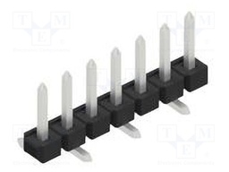 Connector: pin strips; pin header; male; PIN: 7; 2.54mm; SMT; 1x7