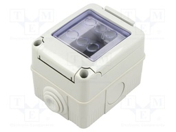 Enclosure: for modular components; IP55; for wall mounting; grey