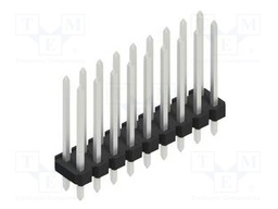 Connector: pin strips; pin header; male; PIN: 18; 2.54mm; THT; 2x9