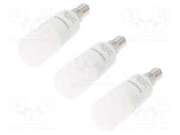 LED lamp; natural white; E14; 100/240VAC; 600lm; 7W; 240°; 4000K