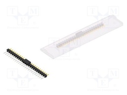 Connector: pin strips; pin header; male; PIN: 24; 2.54mm; SMT; 1x24