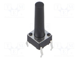 Microswitch TACT; SPST; Pos: 2; 0.05A/12VDC; THT; 1.57N; 6x6x3.5mm