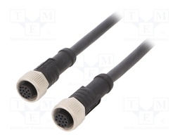 Cable: for sensors/automation; PIN: 12; M12-M12; 1m; plug; plug