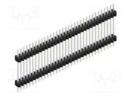 Connector: pin strips; pin header; male; PIN: 33; 1.27mm; THT; 1x33