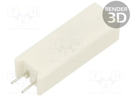 Resistor: wire-wound; cement; THT; 22Ω; 7W; ±5%; 38x12.5x9mm