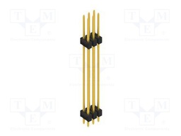 Connector: pin strips; pin header; male; PIN: 6; 2.54mm; THT; 2x3