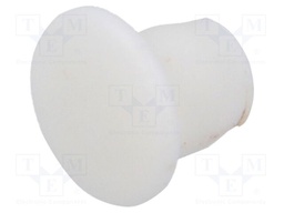 Accessories: stopper; H: 6.2mm; push-in; Flange dia: 7mm; white