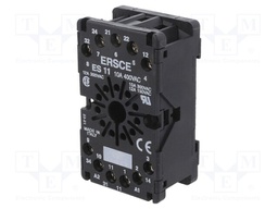 Relays accessories: socket; PIN: 11; DIN,panel