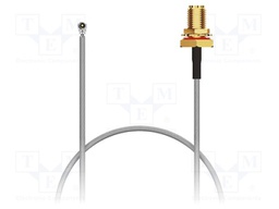 Cable; HIROSE U.FL,SMA female; grey; -40÷85°C; 0÷3GHz; 200mm; 50Ω