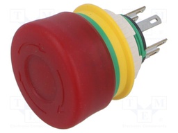 XA; IP65; -25÷60°C; Switch: emergency stop; Contacts: NC x2; Pos: 2