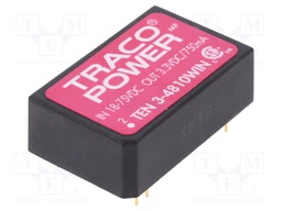 Converter: DC/DC; 3W; Uin: 18÷75V; 3.3VDC; Iout: 750mA; DIP24; 12.8g