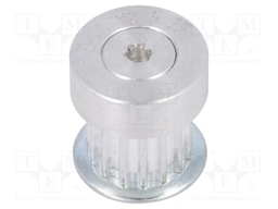 Belt pulley; T2.5; W: 4; 6mm; whell width: 16mm; Ø: 11.4mm; aluminium