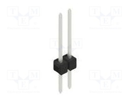 Connector: pin strips; pin header; male; PIN: 2; 2.54mm; THT; 1x2