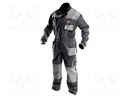 Protective coverall; Size: 50,M; grey; HD; 267g/m2