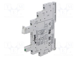 Socket; 6A; for DIN rail mounting; IP20; 98.5x6.2x85.5mm